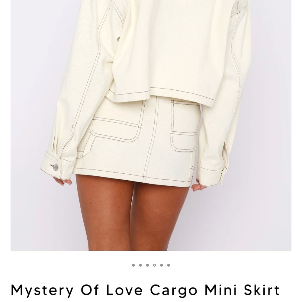 White Fox Boutique Cargo Mini Skirt - Picture 2 of 2